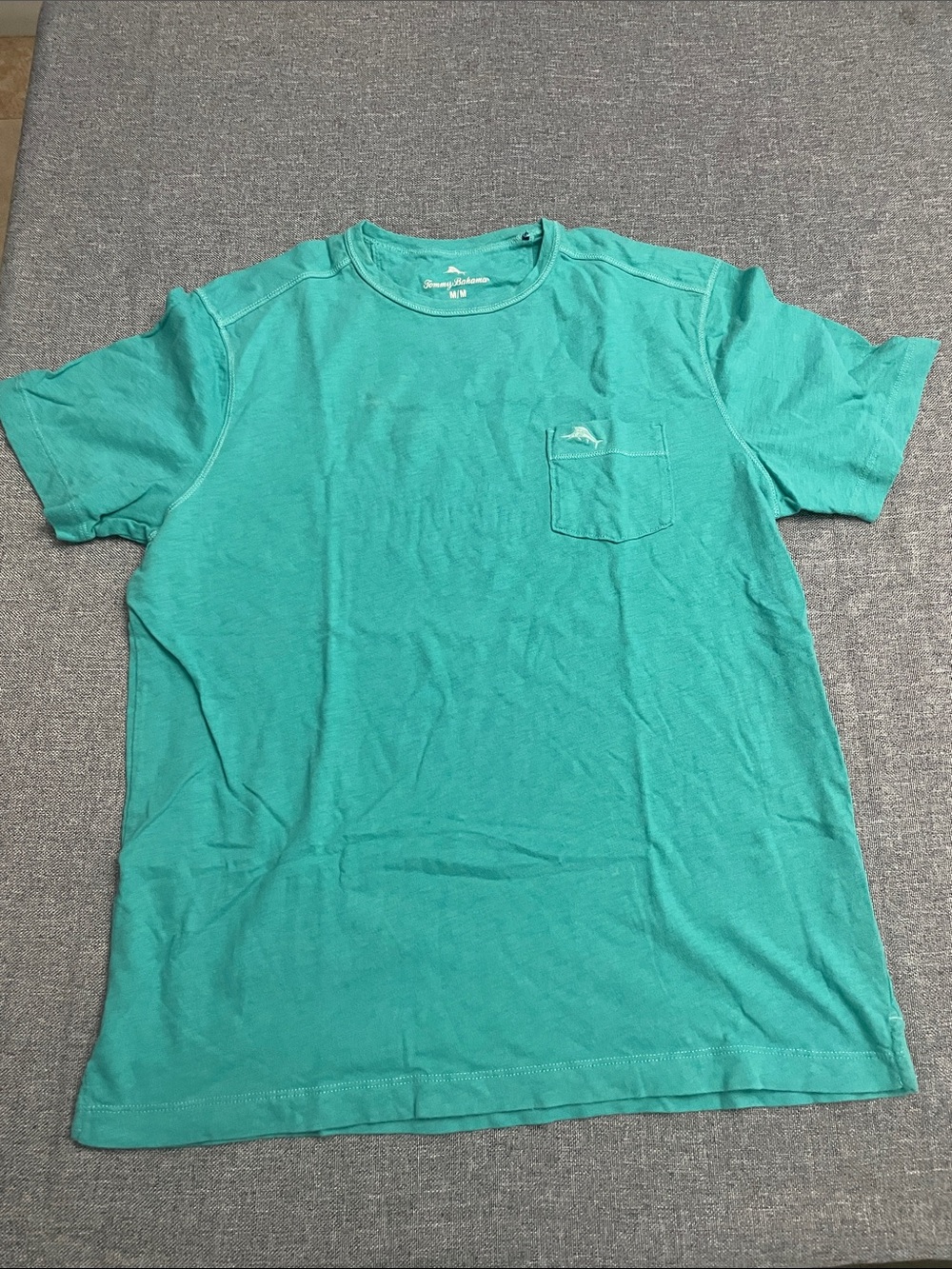Tommy Bahama Teal Short-Sleeve Pocket Tee